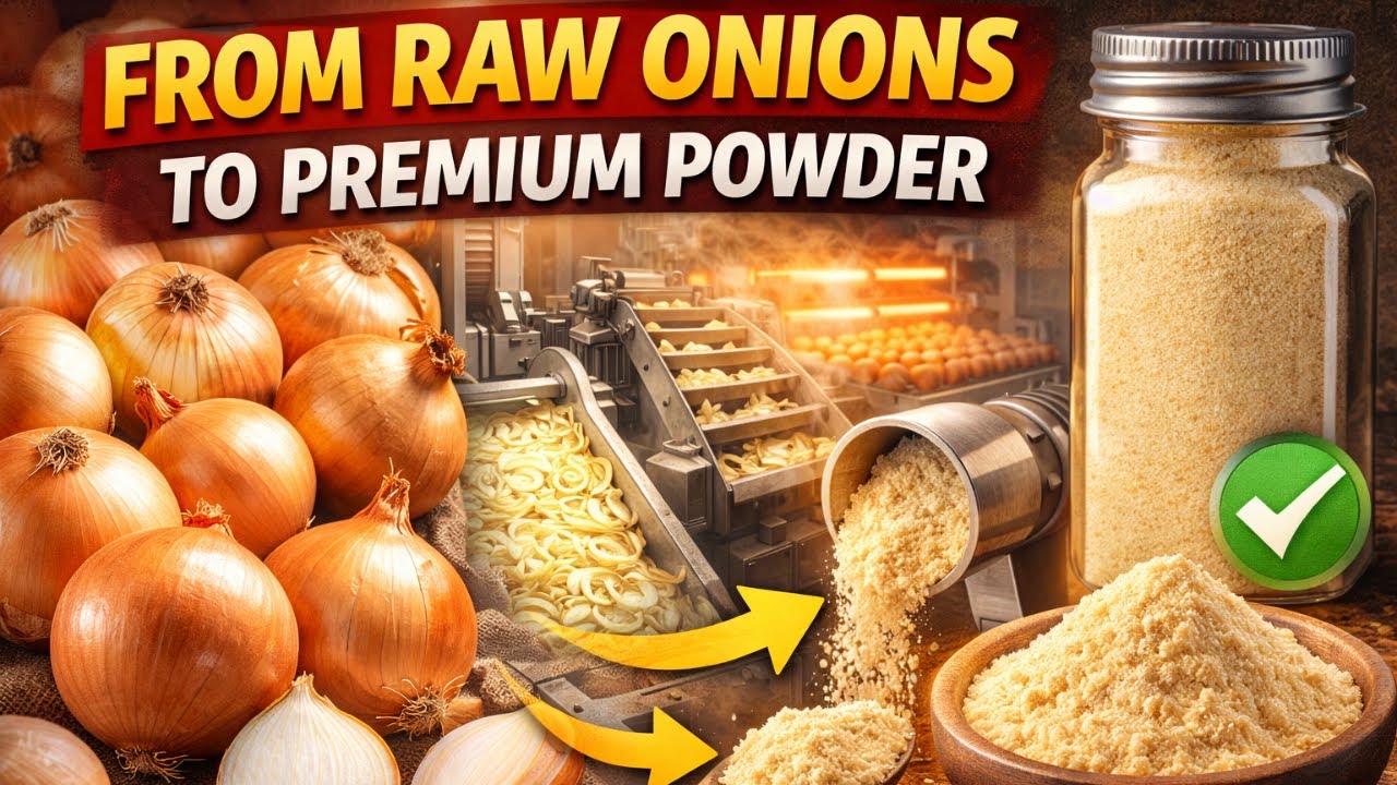 Inside the Largest US Factory: From Raw Onions to Premium Powder (Full Process)