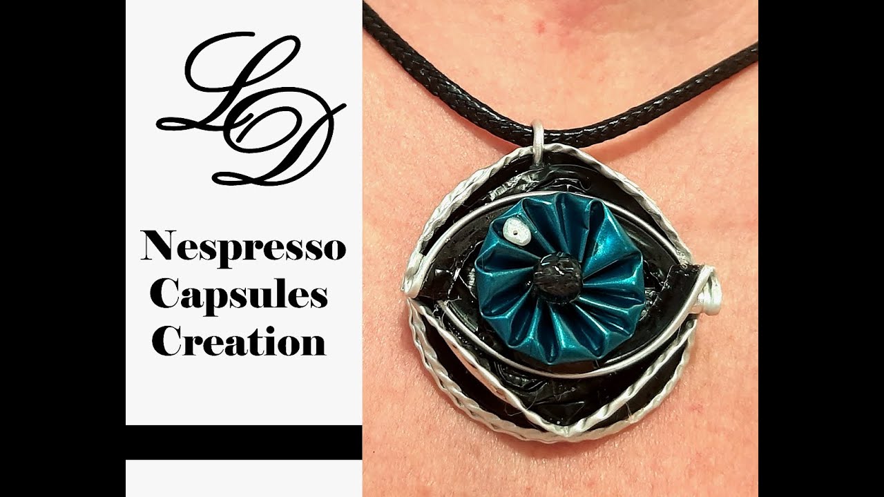 How to Recycle Nespresso Capsules- Easy DIY Craft Coffee Pods Pendant- Recycling Jewelry- Zero Waste