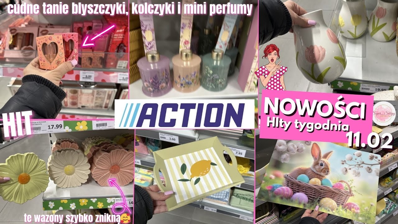 ACTION 🌸 wazony KWIATY 🌸 CUDNE dyfuzory, patery 🍋 żabka,piesek na doniczkę 🐸 wielkanocne PODKŁADKI🐰💖