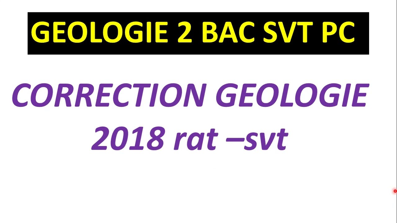 correction géologie 2018 rat svt