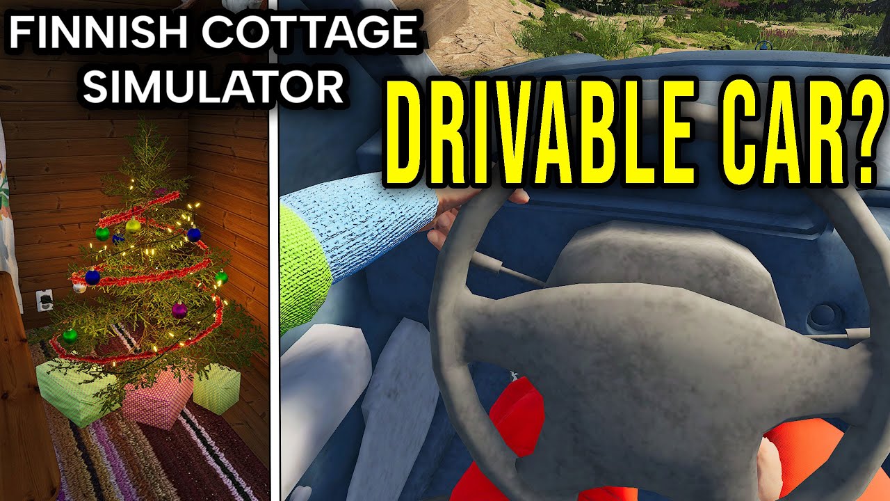 DRIVABLE CAR? CHRISTMAS UPDATE - Finnish Cottage Simulator