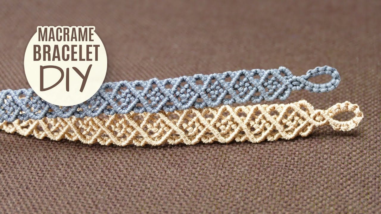 Unisex Squares Bracelet Tutorial by Macrame School