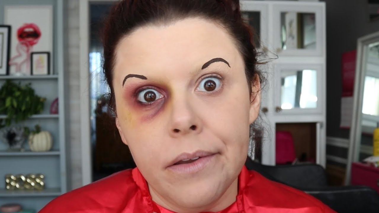 HOW TO: Cover a Bruise | TRAILER TRASH HALLOWEEN MAKEUP with Nikki