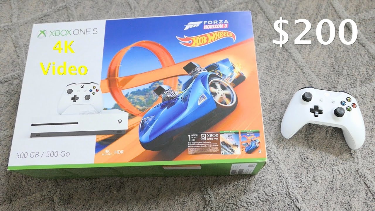 $200 Xbox One S - With Forza Horizon 3 Hot Wheels - Unboxing