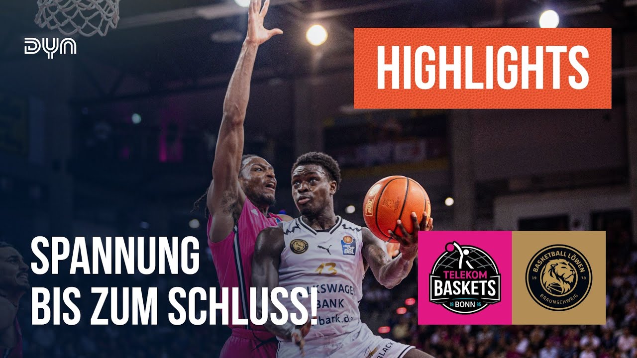 Highlights: Telekom Baskets Bonn - Basketball Löwen Braunschweig | easyCredit BBL | Dyn Basketball