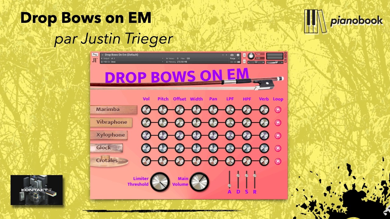 Dans le mille avec: «Drop Bows on EM» (Kontakt) gratuité de Justin Trieger