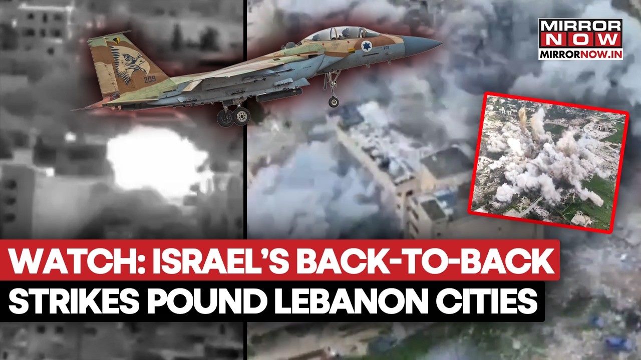 IDF Drops Chilling Videos Of Bombings In Lebanon, As Israeli Airstrikes Target Key Infra- On Cam