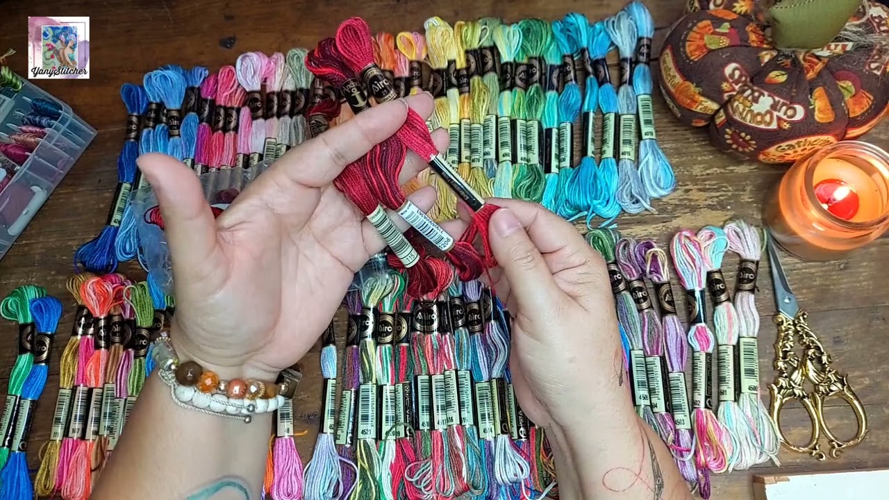 Flosstube en Español 386 Unboxing los 78 hilos matizados AIRO