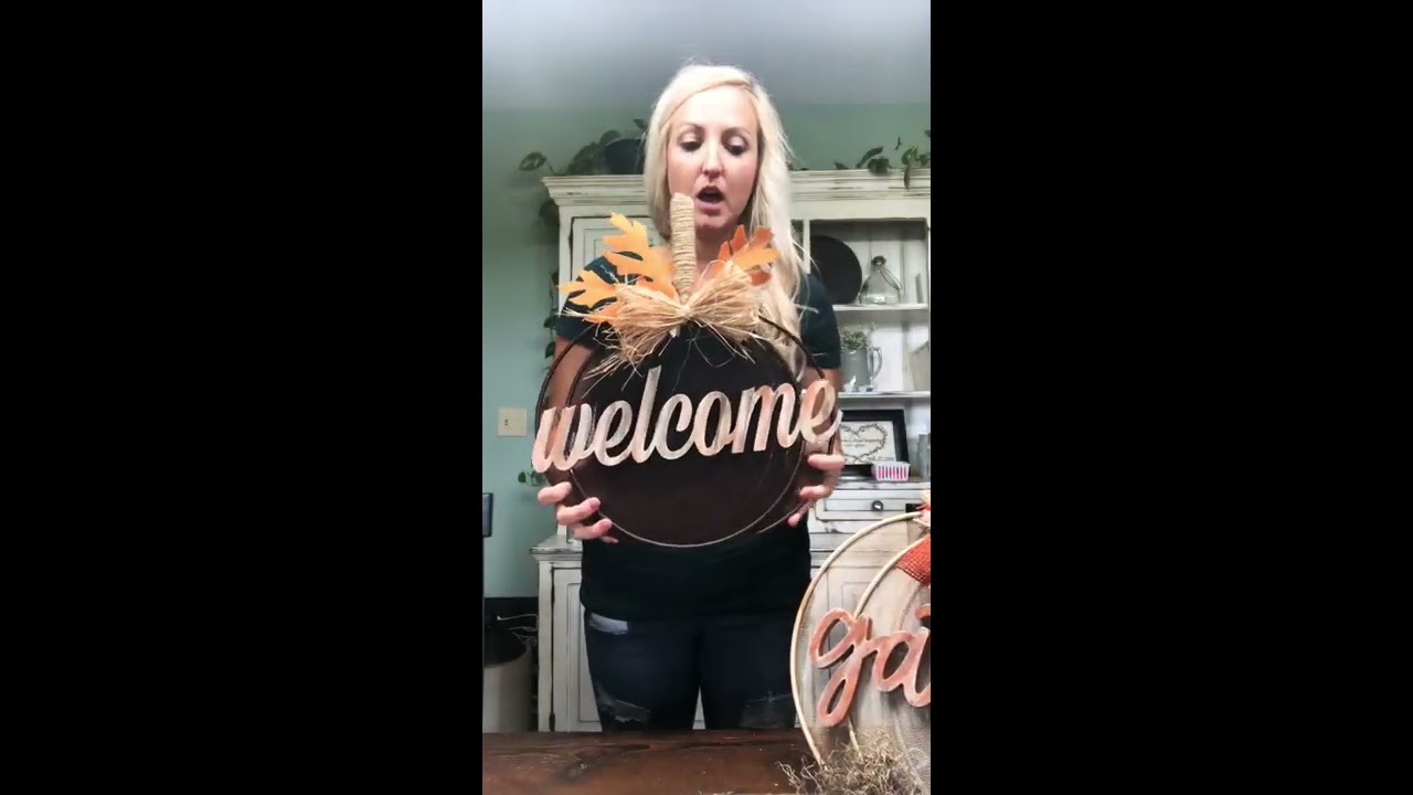 SPLATTER SCREEN PUMPKINS- FALL DOLLAR TREE DIY