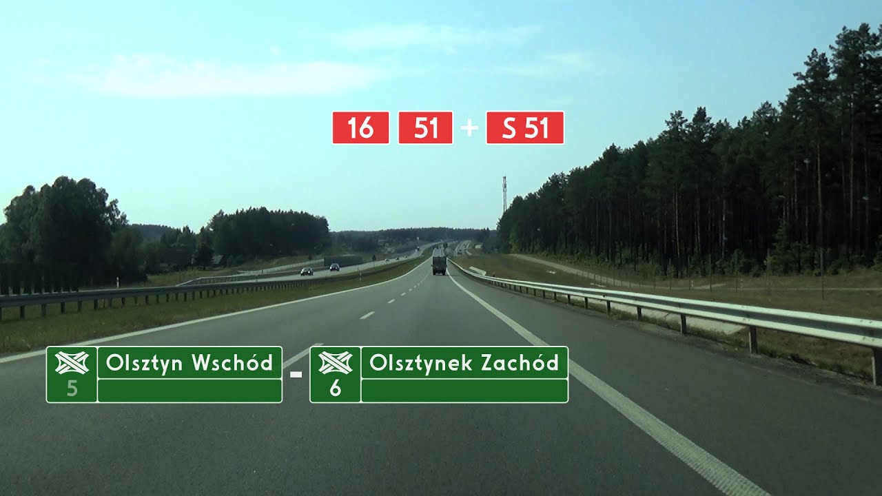 🇵🇱 DK16 • DK51 + S51: Olsztyn Wschód - Olsztynek Zachód (3,5x)