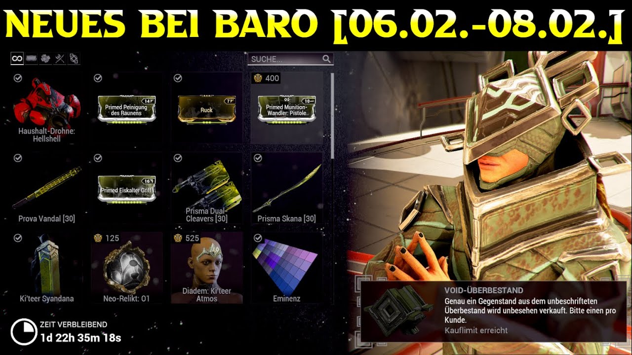 Haushaltsdrohnen & mehr | Neues bei Baro Ki'teer | #warframe #neuesbeibaro