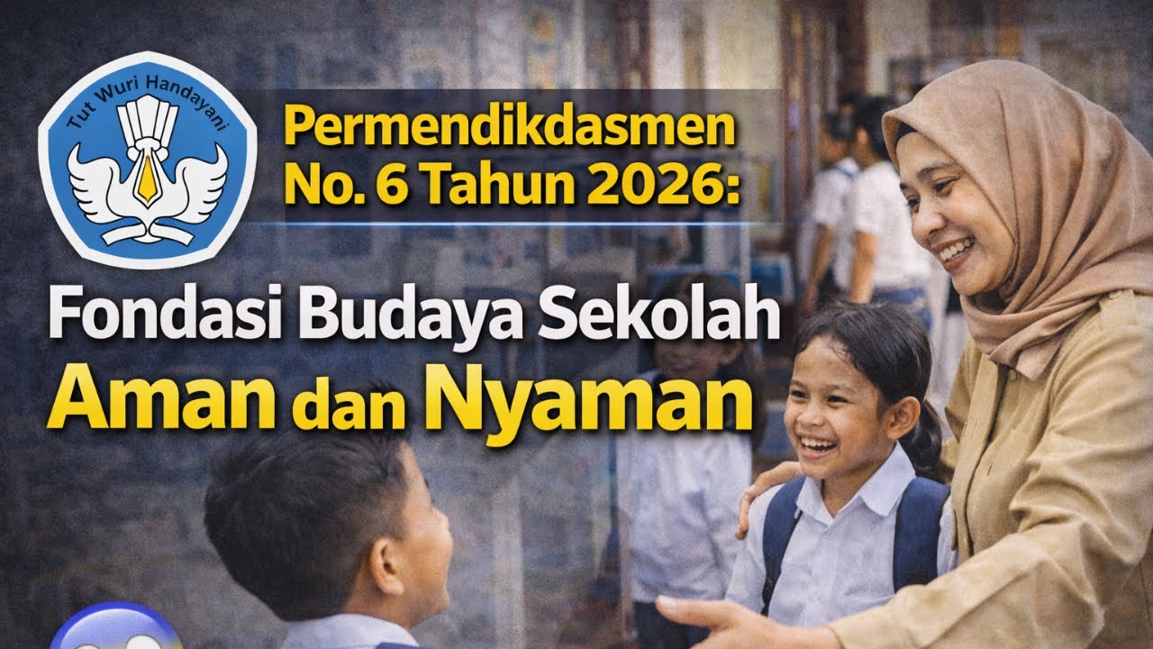 RESMI BERLAKU! Permendikdasmen No. 6 Tahun 2026 tentang Budaya Sekolah AMAN dan NYAMAN