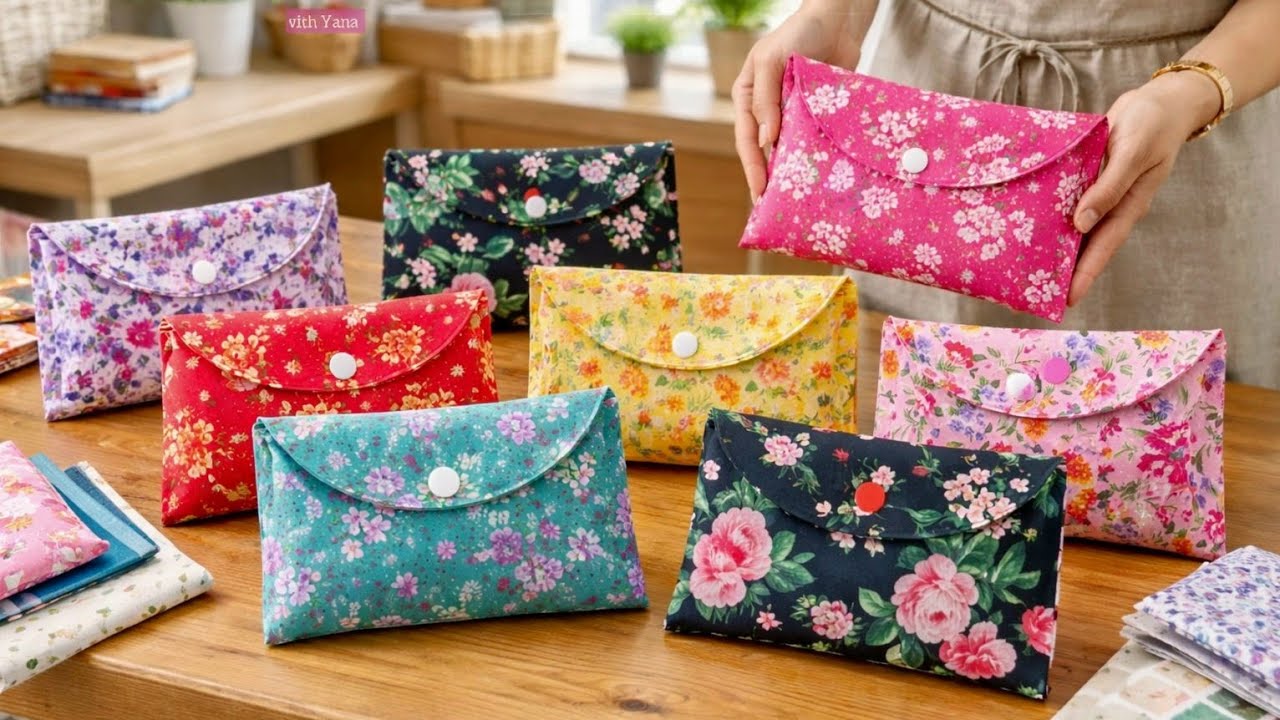 Make Your Own Make Up Pouch Easily And Quickly 💜 Easy to Sew, Great Sewing For Beginners