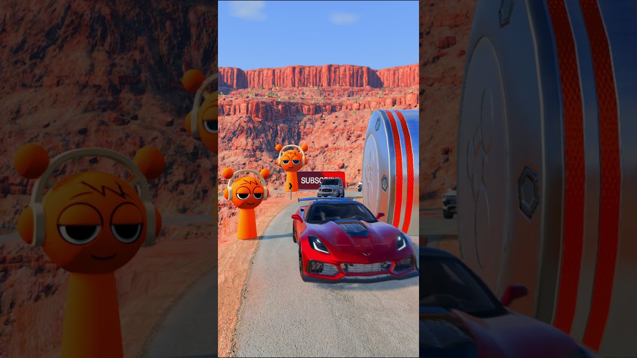 🚗💥 Mega Car Crash Ramp Challenge in BeamNG.drive!