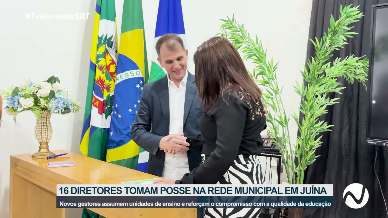 16 DIRETORES TOMAM POSSE NA REDE MUNICIPAL EM JUÍNA