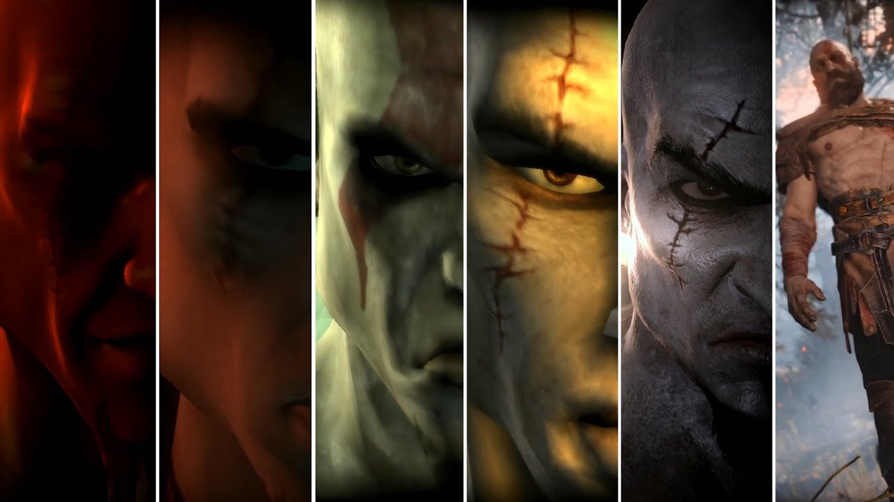 Evolution of Main Menu on God of War Games (2005-2018)