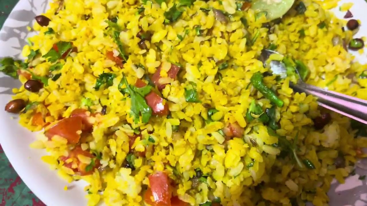 भाप मे बने पोहे steamed poha