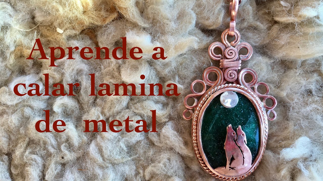 Tutorial de joyeria: Cómo calar una lamina de metal y hacer un collar soldado de cobre y plata