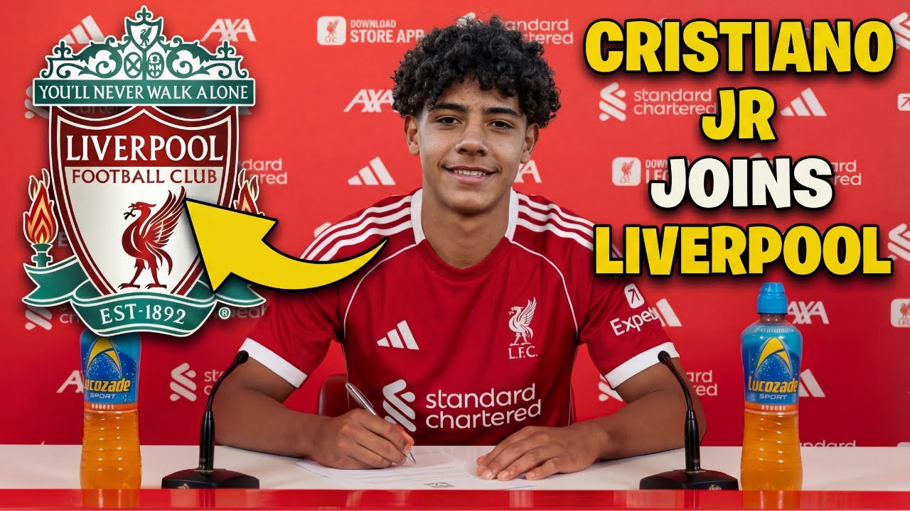 BOMBSHELL AT ANFIELD! CRISTIANO RONALDO JR SIGNS FOR LIVERPOOL IN HISTORIC MOVE!