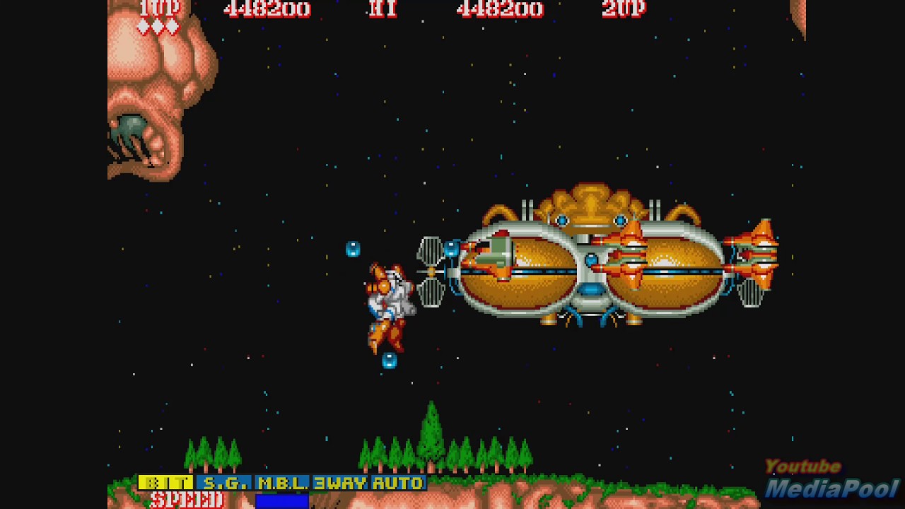 1986 Hyper Dyne Side Arms (Arcade) Game Playthrough Video Game
