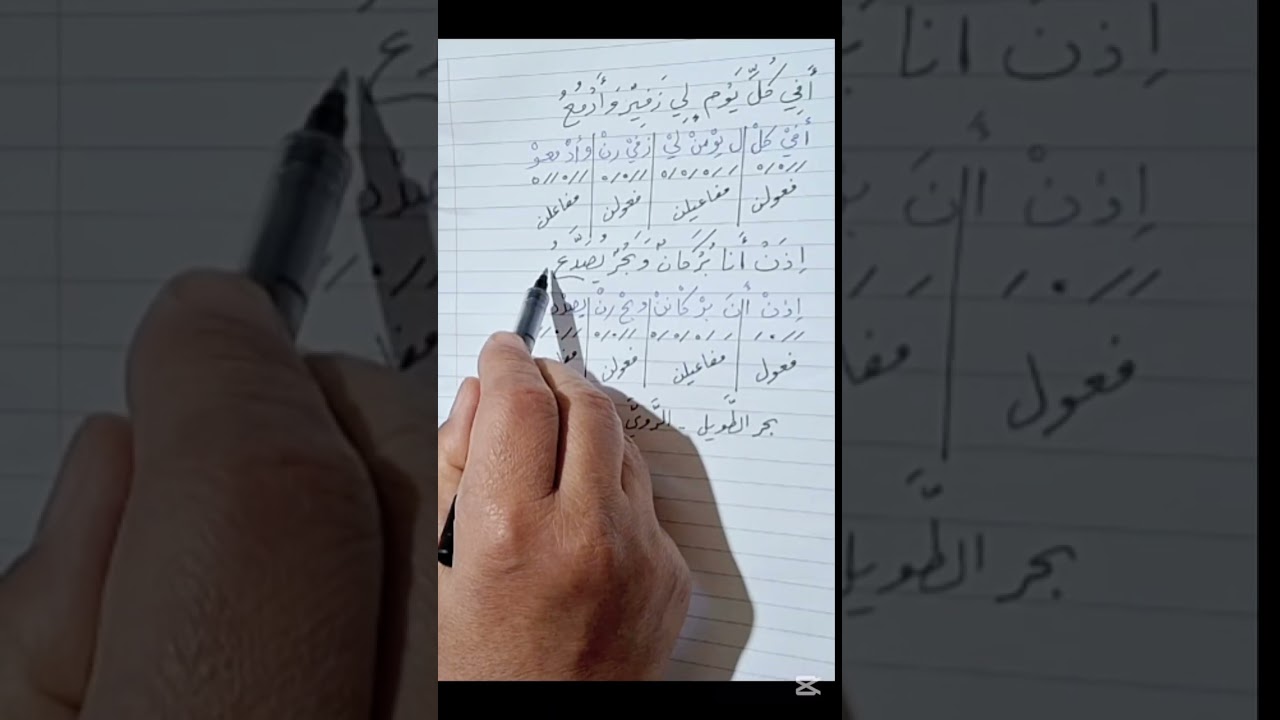بحر الطويل - الروي - القافية - الجوازات -  اعراب البيت اعرابا تاما - التشبيه البليغ .