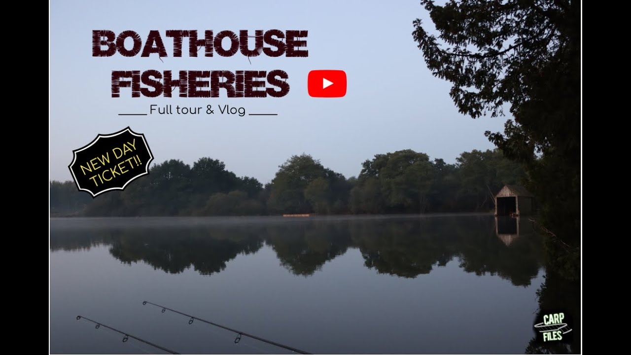 ** CARP FISHING ** BOATHOUSE FISHERIES, NEW DAY TICKET