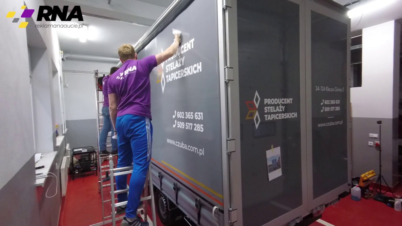 Oklejanie samochodu Mercedes Sprinter Plandeka - Andrzej Czuba - reklamanaaucie pl