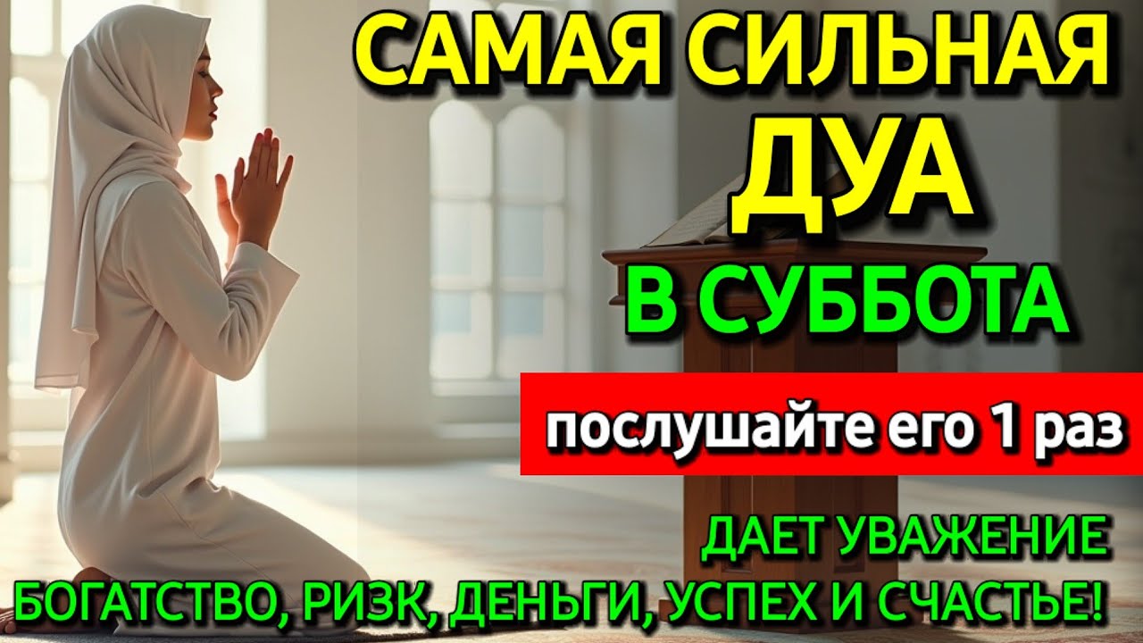 Не пропусти дуа в СУББОТА— самые сложные проблемы решатся, ИншаАллах 🕋🤲