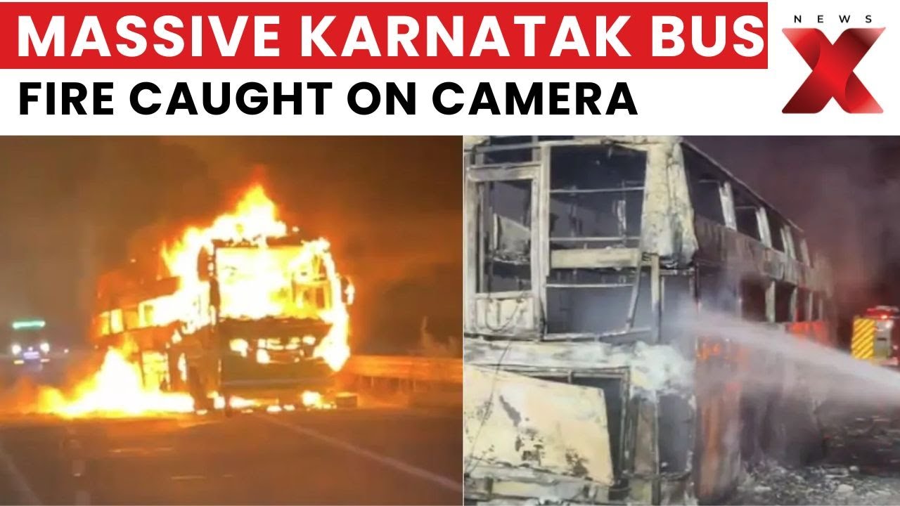 Karnataka Bus Accident: Horrific Karnataka Bus Fire Captured on Video, Dozens Killed | NewsX Updates