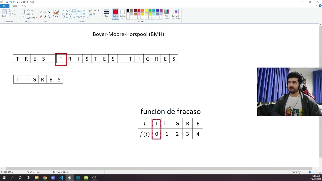 Busqueda de Texto: Knuth Morris Pratt y Boyer Moore Horspool