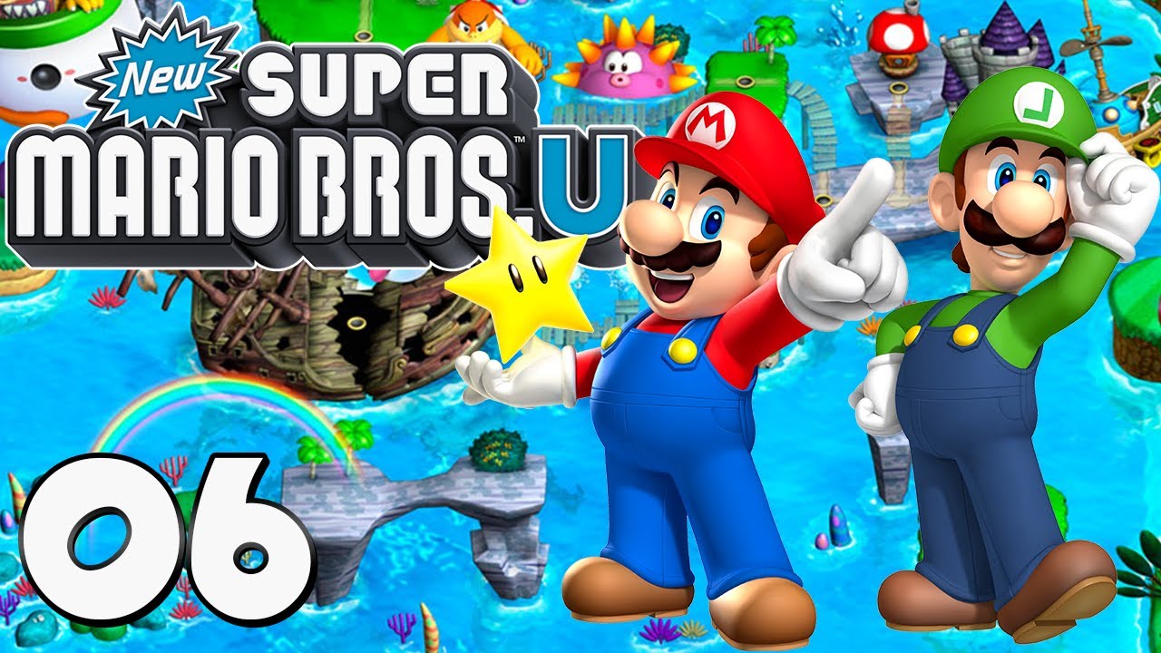 New Super Mario Bros U Wii U - Part 6 - Sparkling Waters 100%