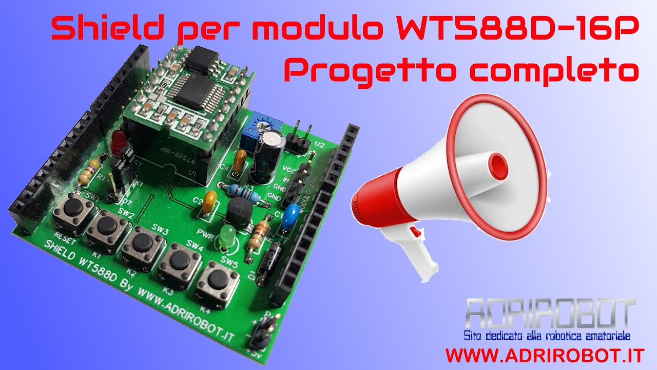 Shield per modulo WT588D - progetto completo