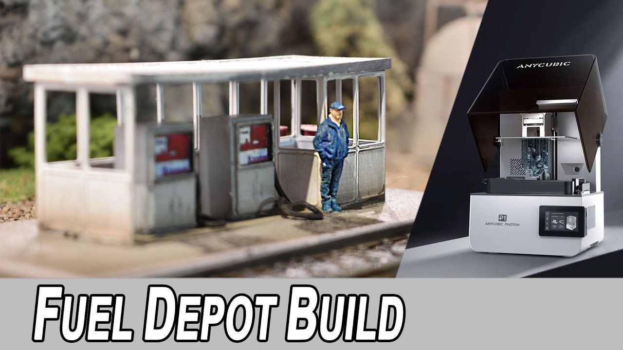 HO-Scale Diesel Fueling Facility Build with Anycubic Photon P1