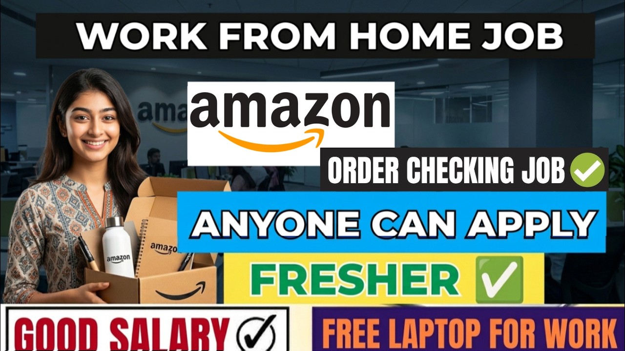 Amazon Work from Home Job 2026 | Order Checking & Setup Provided | Remote Job 🔥