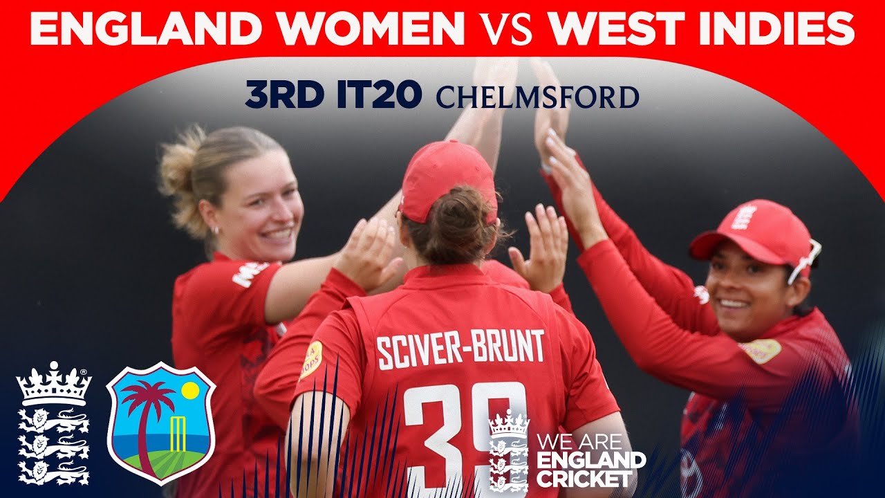 Knight 6️⃣6️⃣ And Bell's Class | Highlights - England v West Indies | 3rd Women&rsquo;s Vitality IT20 2025