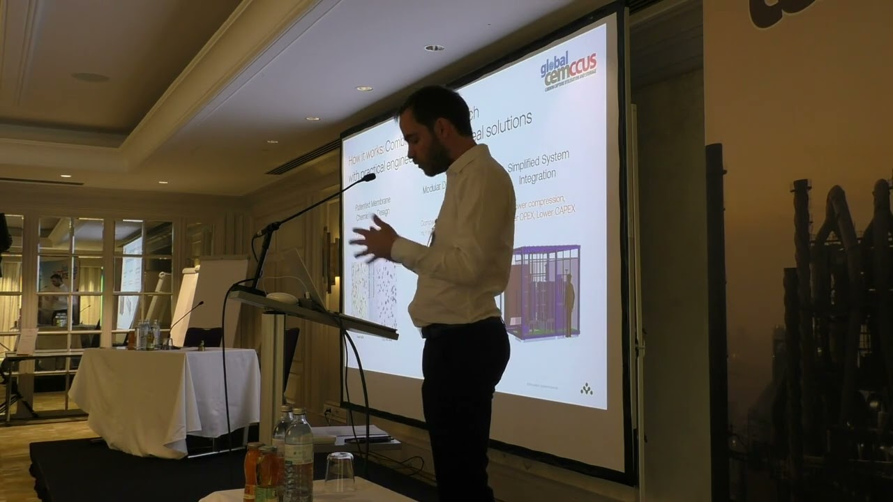 Next generation membrane process design to enable cement process decarbonisation, Nic Renard, Ardent