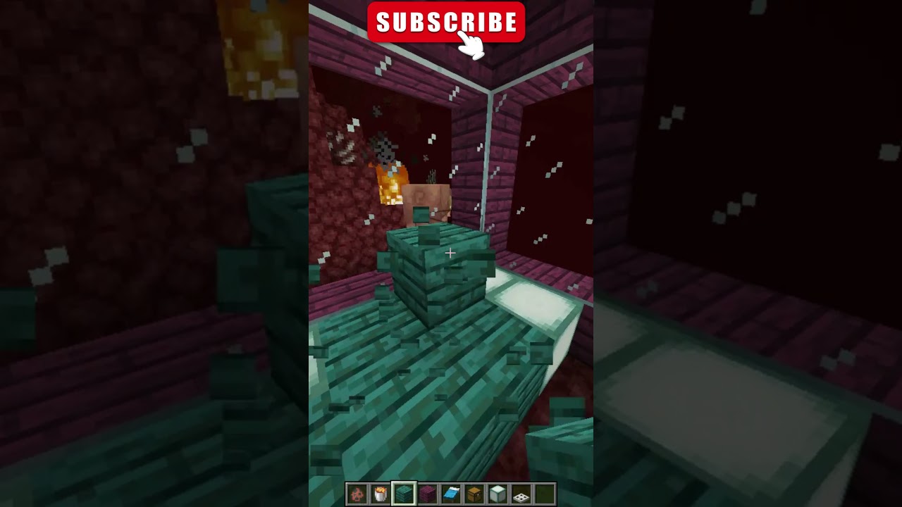 Building a House For Hoglin #minecraftshorts #shortsminecraft