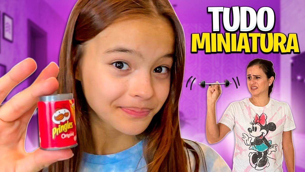 PASSEI UM DIA INTEIRO FAZENDO TUDO MINIATURA!!!