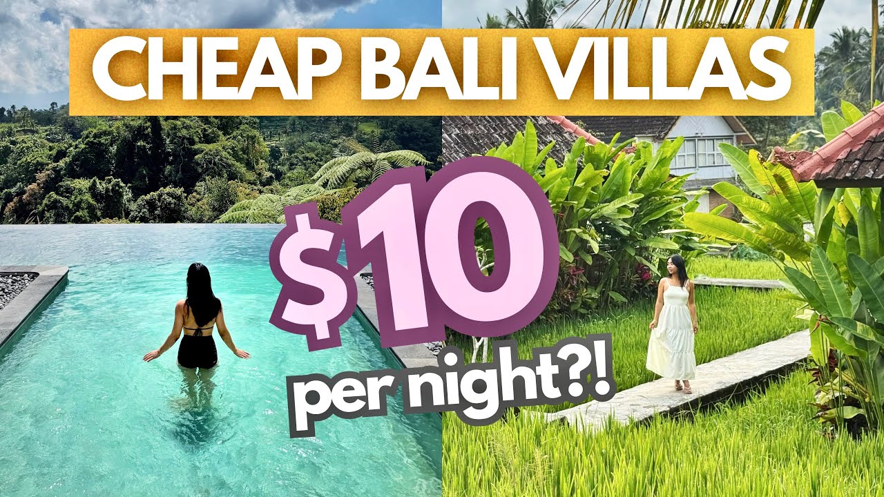 Top 5 CHEAP Paradise Villas in Bali 2026 (w/ Prices!) &bull; Ubud, Canggu, Seminyak &bull; Budget Travel Guide