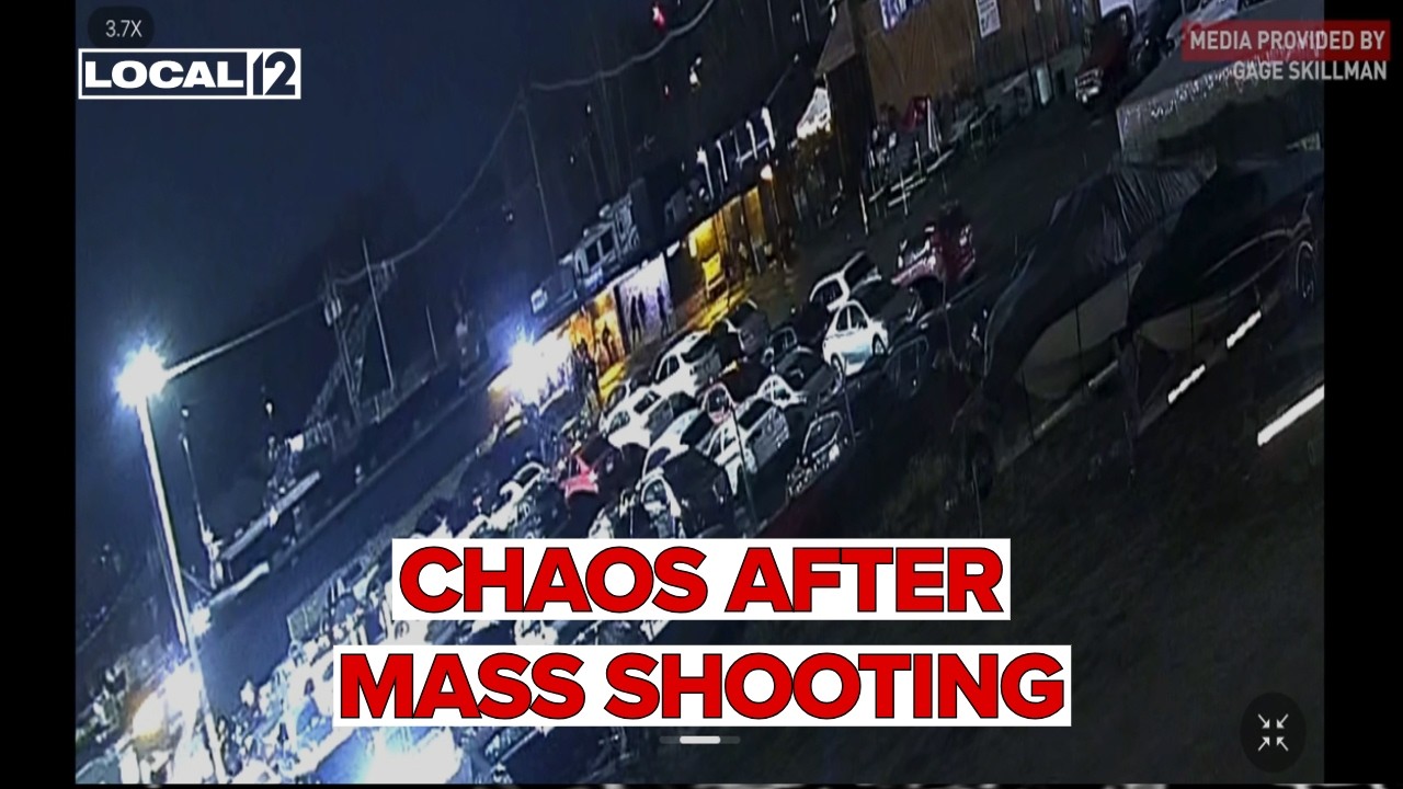 Surveillance video shows chaos following shots fired in Cincinnati mass shooting