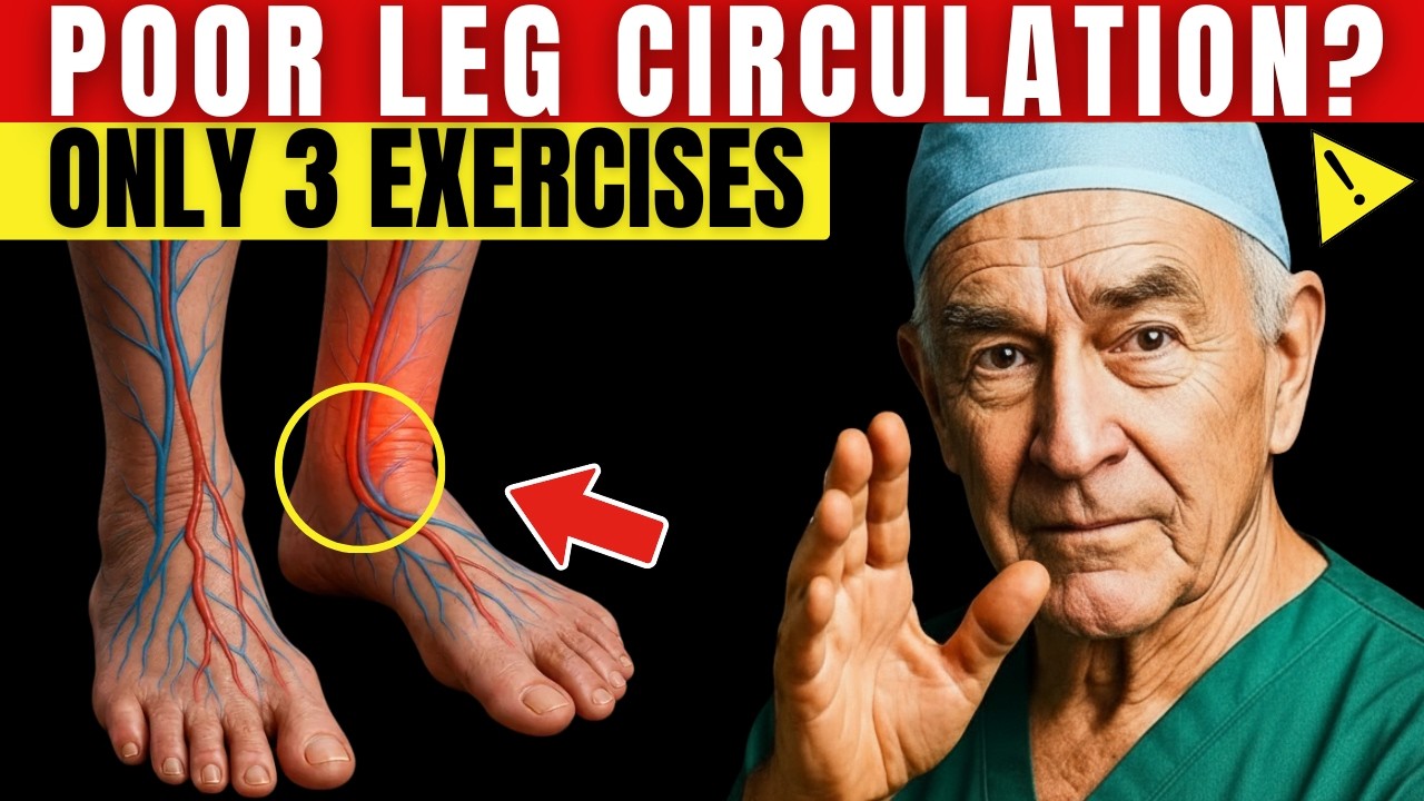 Poor Leg Circulation After 65? The Only 3 Exercises You Need | Senior Health Tips