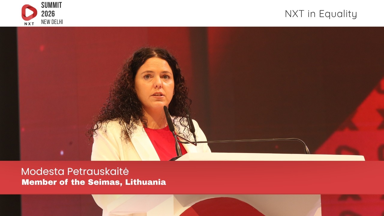 NXT Summit 2026: Modesta Petrauskaitė on Women in Politics &mdash; Breaking Stereotypes to Gain Real Power
