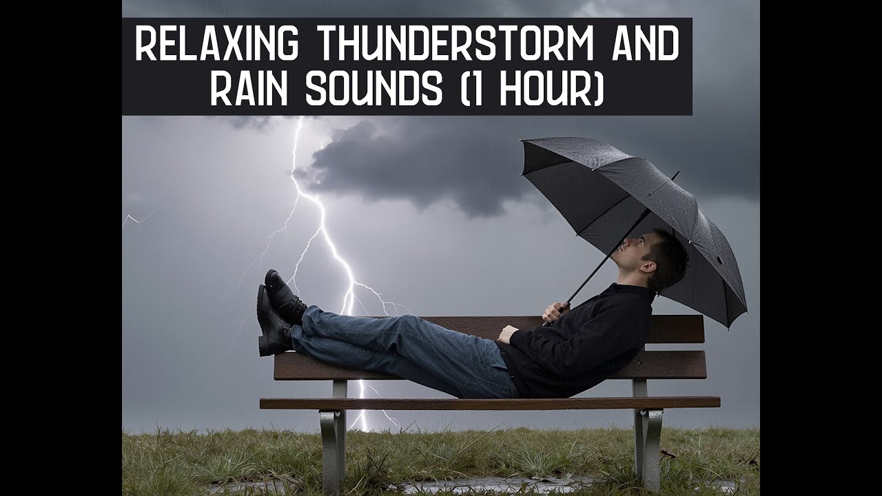 Relaxing Thunderstorm and Rain Sounds (1 Hour)