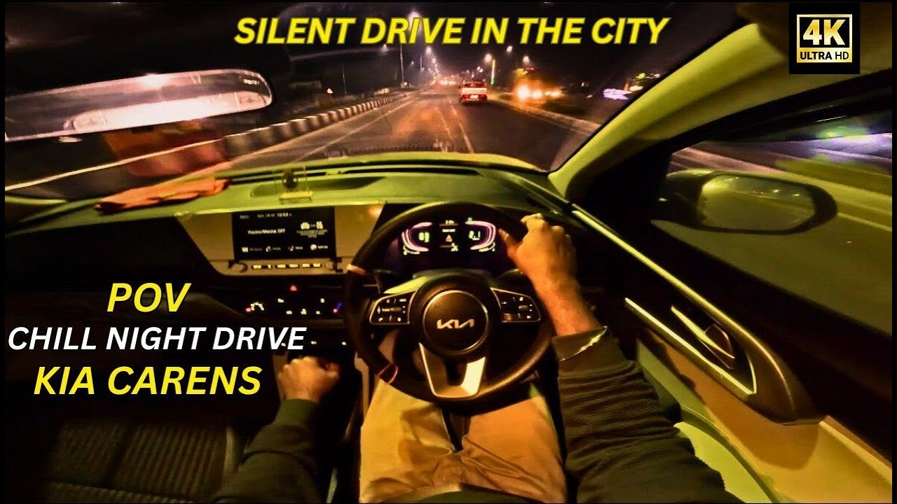 CHILL POV NIGHT DRIVE KIA CARENS | Silent Drive In The City | 4K Video #pov #nightdrive #automobile