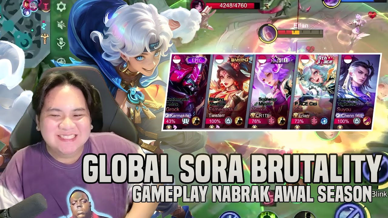 GLOBAL SORA BRUTALITY CRASHES ERLAN!! | EARLY SEASON CRASH GAMEPLAY