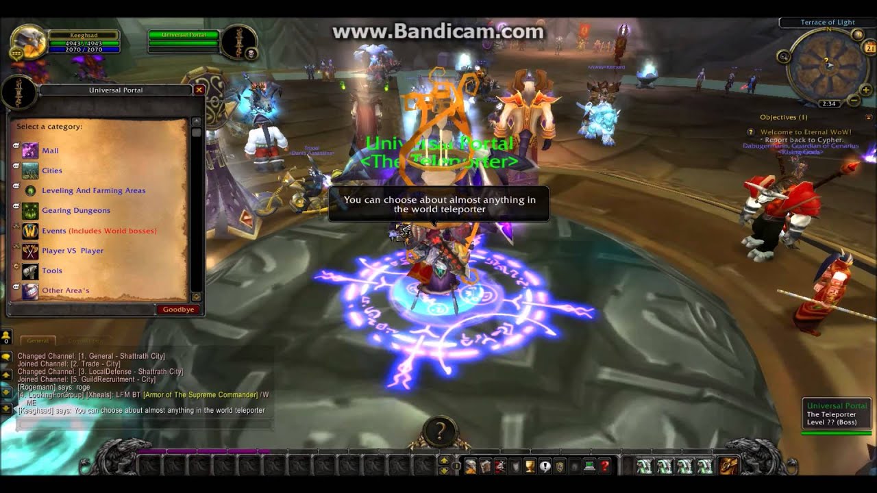 World of Warcraft Eternal WoW Private Server Max Level 255