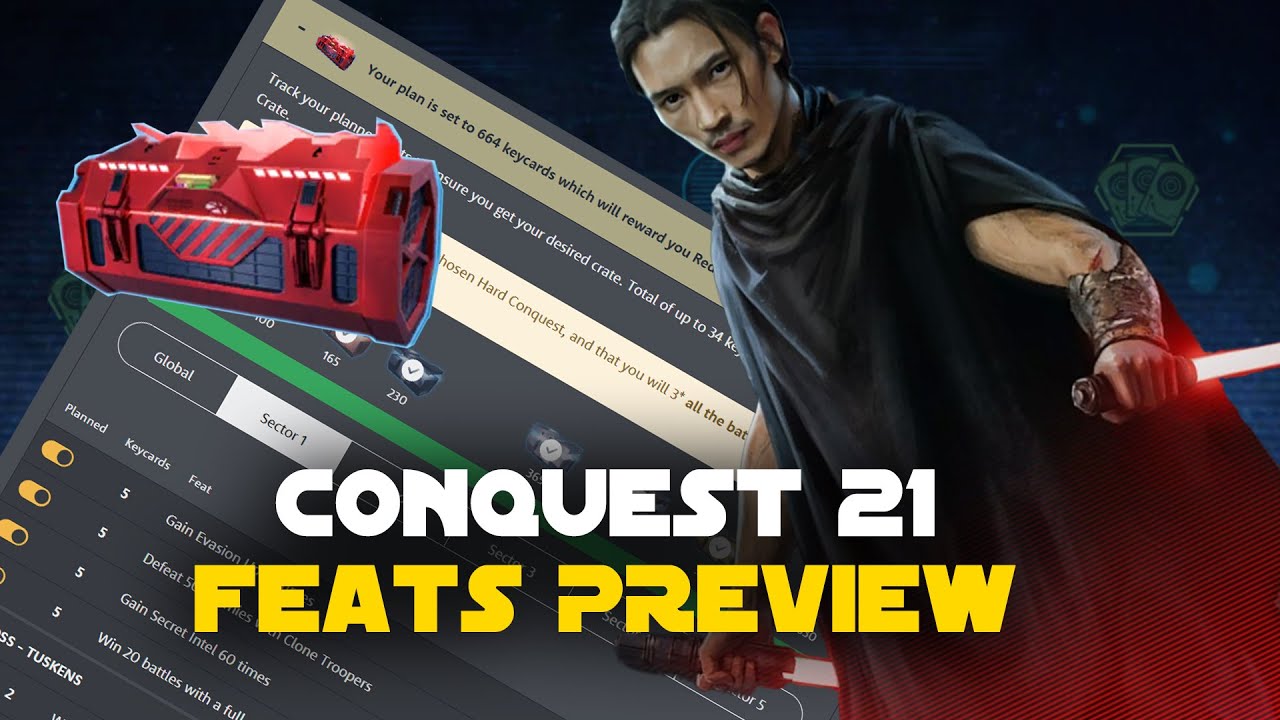 The Stranger Conquest Volume 21 - Feats Preview Guide | SWGOH