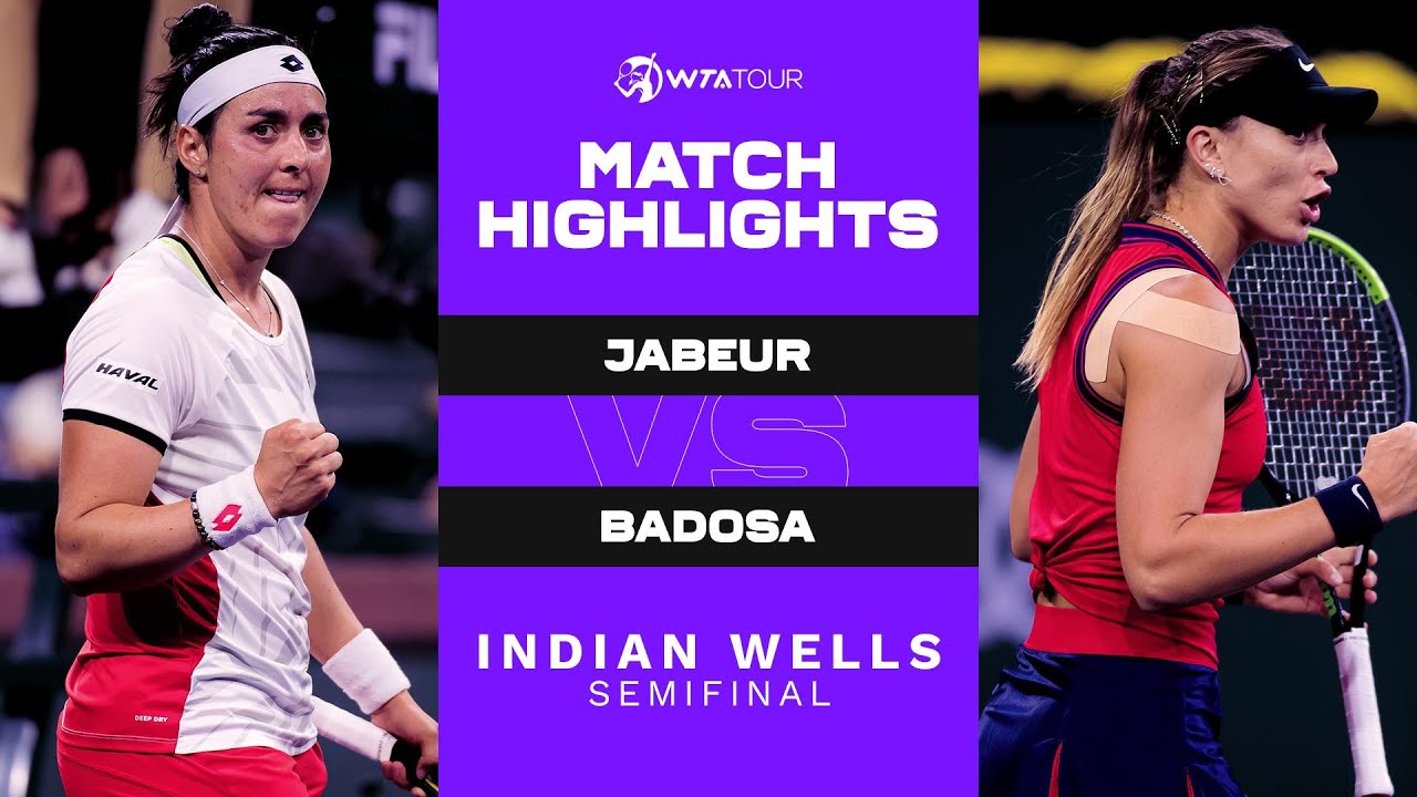 Ons Jabeur vs. Paula Badosa | 2021 Indian Wells Semifinal | WTA Match Highlights