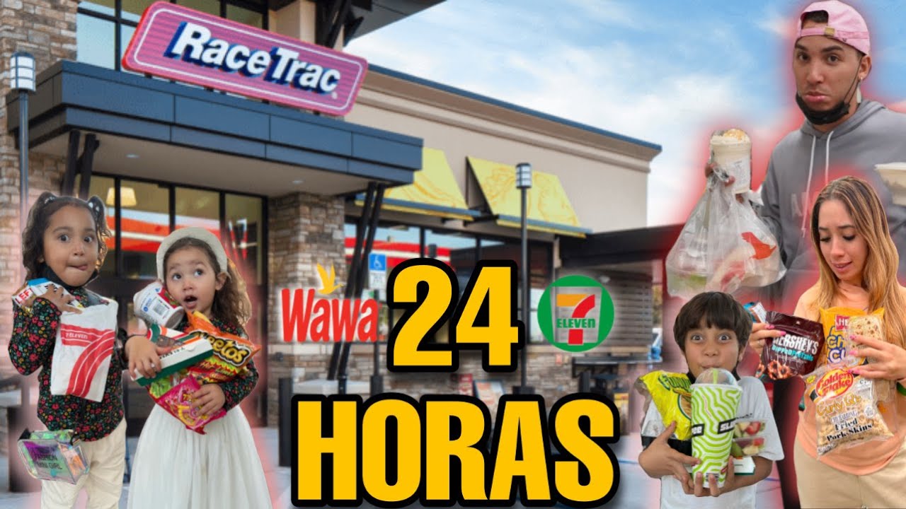 24 HORAS Comiendo Comida De Gasolineras !! 🤢