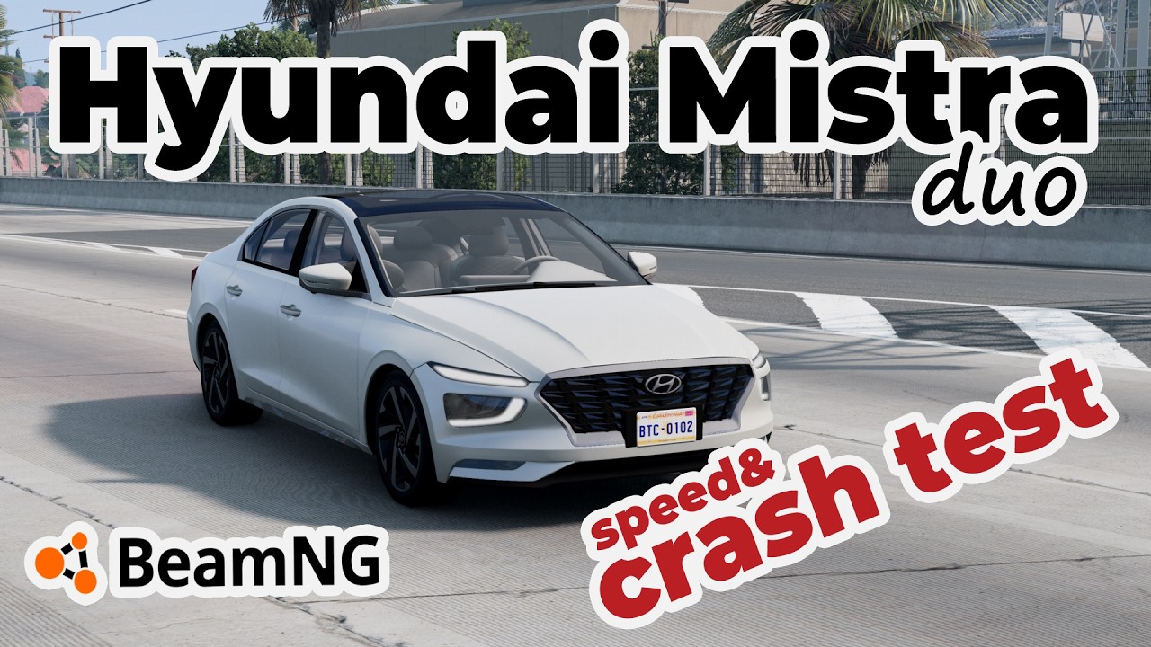 BeamNG Hyundai Mistra (DU2) Mod Crash Test